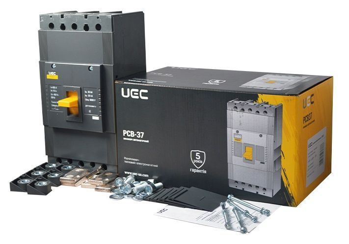 Автоматичний вимикач PCB37 3Р 400А 35кА UEC MCCB-PCB-37-3-0400 фото